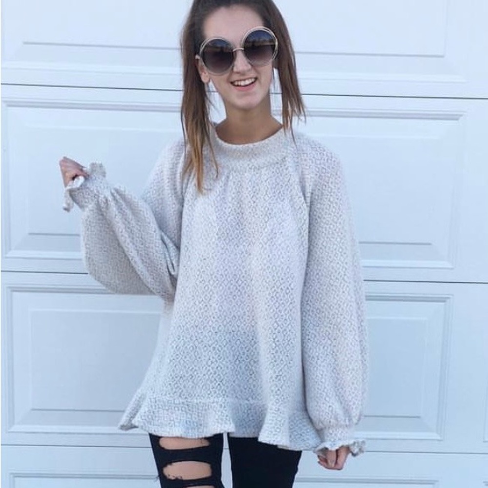 Cozy Cream Knit Sweater